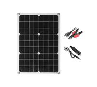 Panel Fotovoltaico Solar Monocristalino de 20W 18V Panel Solar Panel de Carga Solar PortáTil EcolóGico