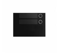 PANEL FRONTAL CON 2 LLAVES SERIE ALPHA NEGRO 1168/12 URMET. Panel frontal par