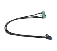 Panel frontal de 60 cm, puertos USB 3.0 + USB 3.0 + conector de audio HD, placa de E/S + cable interno,