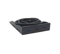 Panel Frontal de Disquete USB3.2 GEN2 TIPO C 3,5 Pulgadas, 2 Puertos + 1 Puerto Tipo 20 Gbps para Bahía Unidad Pulgadas