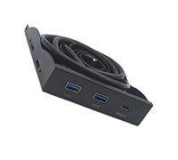 Panel frontal de expansión de puerto USB 3.2 y tipo C con conectores de 19 pines para una transferencia de datos eficiente