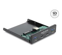 Panel Frontal Delock para PC con 2 USB Type-C y 2 USB Type-A de 10 Gbps