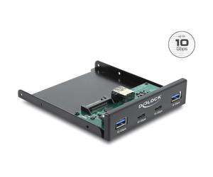 Panel Frontal Delock para PC con 2 USB Type-C y 2 USB Type-A de 10 Gbps