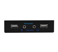Panel Frontal Flexible, USB2.0 HD-Audio Panel Frontal Flexible 3.5 "9Pin a 2 Interfaz USB 2.0 con Audio de Micrófono