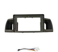 Panel frontal para radio de coche 2DIN de 9 pulgadas compatible con TOYOTA Corolla EX 2007-2012. Incluye marco para estéreo y cable de alimentación. Consola central del coche Panel(Brown Cable)