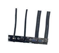 Panel frontal USB 3.0 de 2 puertos USB 3.0 + 2 puertos USB 2.0 + 1 tipo C 20G + cable de interruptores LED para carcasa de PC, chasis de computadora de escritorio, soporte frontal USB