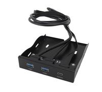 Panel Frontal USB C Hub, Interfaz USB 19PIN Tipo E de Entrada a USB A 5GBPS, Tipo C 10GBPS 20GBPS para una Bahía de Flexión de 3.5 Pulgadas