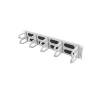 Panel gestión cables Lanberg AK-1204-S 19" 2U 10 Pasadores Metal Plástico Gris RAL7035