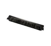 Panel guiacables Superior/Inferior para Racks - con Cepillo - Color Negro - 360mm - para Rack de 10"