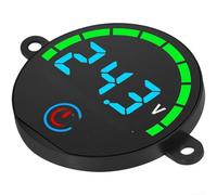Panel indicador LED para monitoreo de voltaje de celda de potencia de 7 V a 55 V CC con montaje de agujero de tornillo y lógica (azul)
