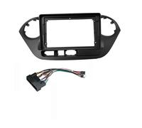 Panel instrumentos automotrices Kit Montaje Tablero Cable Marco Panel Salpicadero Instalación Radio Coche 2 Din 9 Pulgadas Para HYUNDAI I10 2014-2017(Marco derecho-cordón)