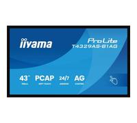 Panel interactivo iiyama T4329AS-B1AG 4K 42.5'' LED 20 puntos táctiles Android WiFi 24/7