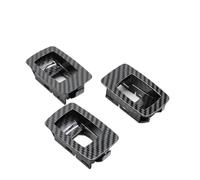 Panel Interruptores Elevalunas Para Serie 3 E90 E91 316 318 320 325 328i, LHD RHD, Fibra De Carbono Accesorios Interiores Para Coche(3 Small Covers)