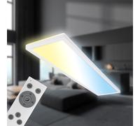 Panel Lámpara de Techo LED 98cm CCT Regulable Mando a Distancia Luz Indirecta...