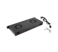 Panel ventilacion lanberg lcd 2 ventiladores termostato 230v 1u rack 19 negro