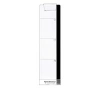 Panel lateral del tablero de mensajes de la computadora - accesorio de pantalla de escritorio, tira de recordatorio delgado | Barra de memo del monitor adhesivo para cubículo o oficina en casa, superf
