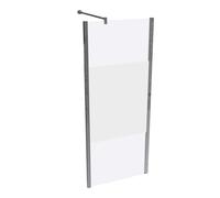 Panel lateral HÜPPE Design pure, para puerta batiente, anchura 750mm, alto 1750mm, instalación sobre plato de ducha y suelo alicatado, 8P1516092373, Cabinas de ducha: Color de perfil plata cristal de 