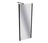 Panel lateral HÜPPE Design pure, para puerta batiente, anchura 750mm, altura 2000mm, instalación sobre plato de ducha y suelo alicatado, 8P1511123381, Cabinas de ducha: Color de perfil Vidrio Black Ed