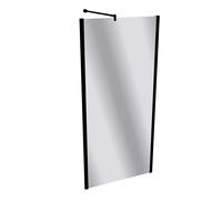 Panel lateral HÜPPE Design pure, para puerta batiente, anchura 900mm, altura 1900mm, instalación sobre plato de ducha y suelo alicatado, 8P1504123381, Cabinas de ducha: Color de perfil Vidrio Black Ed