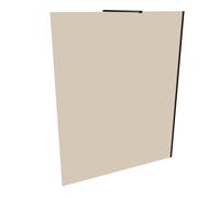 Panel lateral HÜPPE Seamlite de 4 esquinas, independiente, hecho a medida, anchura: 120,1-160 alto: 200,1-220 cm, vidrio de 8 mm, HS0285123378, Cabinas de ducha: Color del perfil Black Edition Cristal