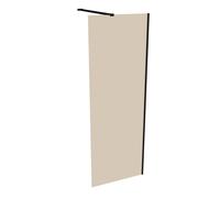Panel lateral HÜPPE Seamlite de 4 esquinas, independiente, hecho a medida, anchura:70-120 alto:200,1-220 cm, vidrio de 8 mm, HS0284123378, Cabinas de ducha: Color del perfil Black Edition Cristal ESG 