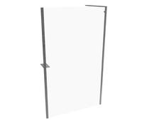 Panel lateral HÜPPE Select+ Frame, sencillo, travesaño, grosor de cristal 6mm, ancho 1200mm, SL0405069322, Cabinas de ducha: Color de perfil plata alto brillo ESG clear con ANTI-PLAQUE