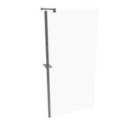 Panel lateral HÜPPE Select+, independiente, barra de estabilización, grosor del vidrio 8 mm, anchura 1000 mm, SL0314069322, Cabinas de ducha: Color de perfil plata alto brillo ESG clear con ANTI-PLAQU