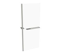 Panel lateral HÜPPE Select+ independiente, grosor de vidrio de 10 mm, ancho 800 mm, SL0102087321, Cabinas de ducha: Color de perfil plata mate ESG clear