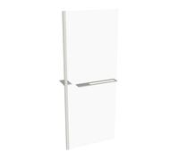 Panel lateral HÜPPE Select+ independiente, grosor de vidrio de 10 mm, ancho 800 mm, SL0102182322, Cabinas de ducha: Color del perfil Edición Blanca ESG cristal transparente con ANTI-PLAQUE