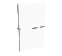 Panel lateral HÜPPE Select+ independiente, grosor de vidrio de 10 mm, anchura 1200 mm, SL0105087321, Cabinas de ducha: Color de perfil plata mate ESG clear