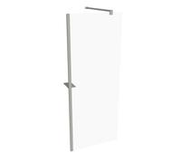 Panel lateral HÜPPE Select+, sencillo, travesaño, grosor de cristal de 6 mm, anchura 800 mm, SL0202087321, Cabinas de ducha: Color de perfil plata mate ESG clear