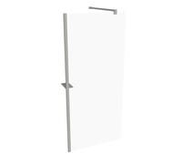 Panel lateral HÜPPE Select+, sencillo, travesaño, grosor de cristal de 6 mm, anchura 900 mm, SL0203087321, Cabinas de ducha: Color de perfil plata mate ESG clear