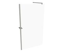 Panel lateral HÜPPE Select+, sencillo, travesaño, grosor de vidrio de 8 mm, anchura 1100 mm, SL0308087322, Cabinas de ducha: Color de perfil plata mate ESG clear con ANTI-PLAQUE