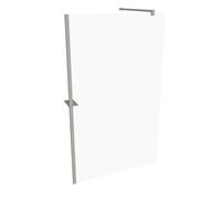 Panel lateral HÜPPE Select+, sencillo, travesaño, grosor de vidrio de 8 mm, ancho 1200 mm, SL0305087321, Cabinas de ducha: Color de perfil plata mate ESG clear