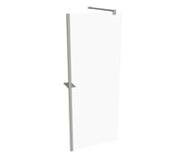 Panel lateral HÜPPE Select+, sencillo, travesaño, grosor de vidrio de 8 mm, anchura 800 mm, SL0302087321, Cabinas de ducha: Color de perfil plata mate ESG clear