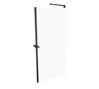 Panel lateral HÜPPE Select+, sencillo, travesaño, grosor de vidrio de 8 mm, anchura 900 mm, SL0303123321, Cabinas de ducha: Color de perfil Vidrio Black Edition ESG transparente