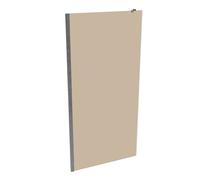 Panel lateral HÜPPE Xtensa pure, para solución en L/cabina en U, anchura 1000mm, alto 2000mm, XT1809069341, Cabinas de ducha: Color del perfil plata alto brillo Vidrio ESG bronce