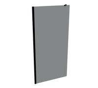 Panel lateral HÜPPE Xtensa pure, para solución en L/cabina en U, anchura 1000mm, alto 2000mm, XT1809123301, Cabinas de ducha: Color del perfil Negro Edición Cristal ESG Gris