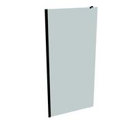 Panel lateral HÜPPE Xtensa pure, para solución en L/cabina en U, anchura 1000mm, alto 2000mm, XT1809123347, Cabinas de ducha: Color del perfil Negro Edición Cristal ESG Arena Plus Serigrafía