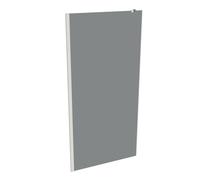Panel lateral HÜPPE Xtensa pure, para solución en L/cabina en U, anchura 1000mm, alto 2000mm, XT1809182301, Cabinas de ducha: Color del perfil Edición en blanco Cristal ESG Gris