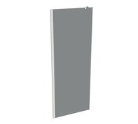 Panel lateral HÜPPE Xtensa pure, para solución en L/cabina en U, anchura 800 mm, alto 2000 mm, XT1807182301, Cabinas de ducha: Color del perfil Edición en blanco Cristal ESG Gris