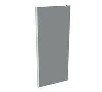 Panel lateral HÜPPE Xtensa pure, para solución en L/cabina en U, anchura 900mm, alto 2000mm, XT1808182301, Cabinas de ducha: Color del perfil Edición en blanco Cristal ESG Gris