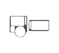 Panel Lateral Salpicadero Cubierta Ventilación Salida Aire Acondicionado Central Para VW Para Golf 4 Para Jetta Para Bora MK4 R32 GTI 1999-2004(Carbon Fiber LHD)