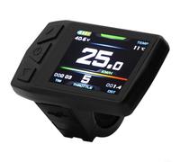 Panel LCD de instrumentos para bicicleta eléctrica TF01U con conector SM de 5 pines compatible con controlador que muestra el estado de la batería y códigos de falla