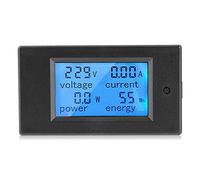 Panel LCD Digital 100A Ca 80~260V Medidor de Potencia Digital Voltaje Kwh Vatio VoltíMetro AmperíMetro MultíMetro Probador Medidor