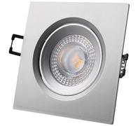 Panel LED Cuadrado (9 x 9cm) 5W Blanco Q. 3000K 380Lm - Gris