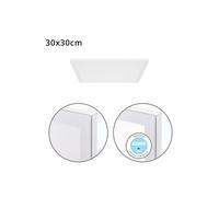 Panel led cuadrado aluminio color blanco serie voltaire 30cm 2.3 cm