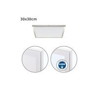 Panel led cuadrado aluminio color niquel serie voltaire 30cm 30 cm