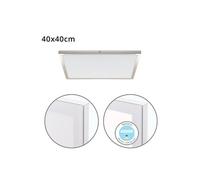Panel de superficie VOLTAIRE 40x40 36W LED 2880lm 400K 120° C.40xL.40xA.2,3cm Niquel