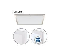Panel led cuadrado aluminio color niquel serie voltaire 50cm